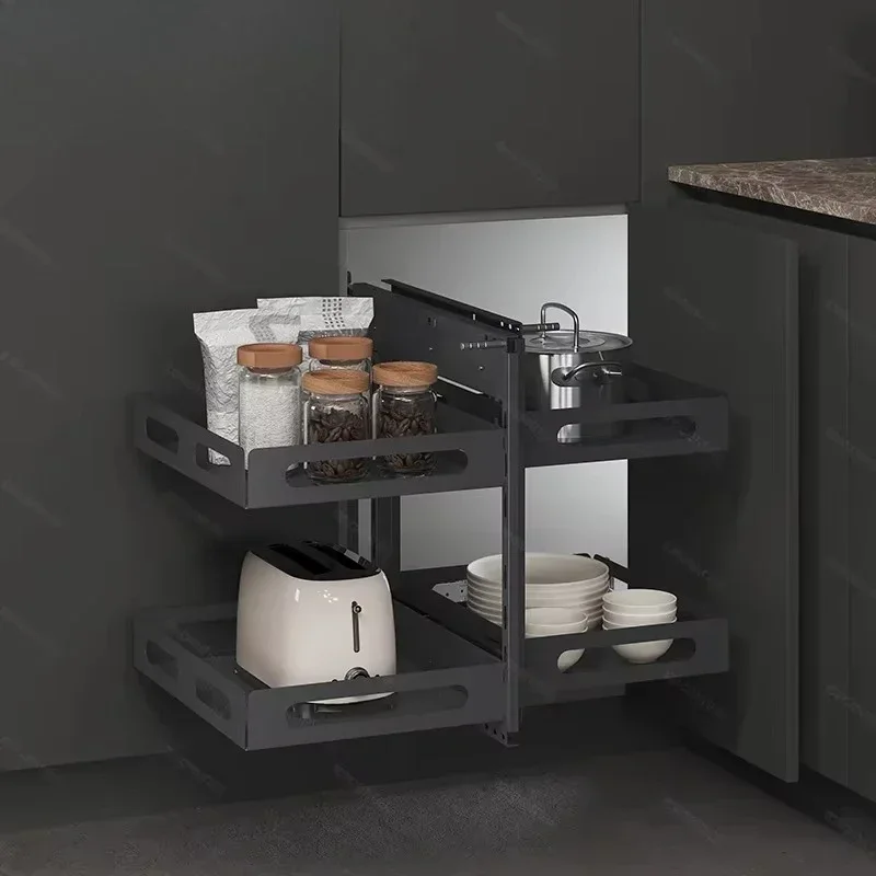 

Basket Drawers Kitchen Corner Basket Magic Corner For Kitchen Cabinet