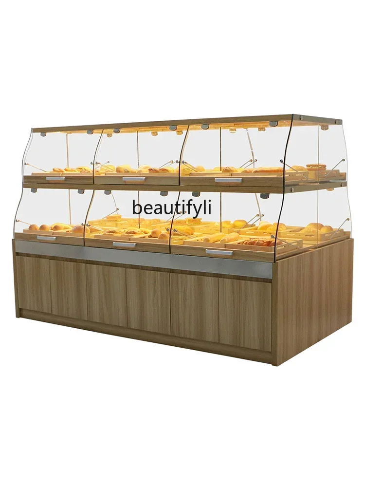 Bread Counter Bread Display Cabinets Toast Rack Nakajima Cabinet Cake Shop Toast Rack Sub-Glass Commercial Drawer Type