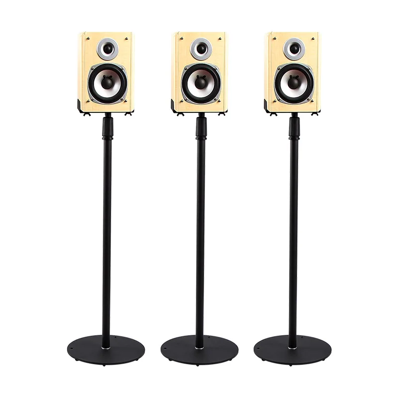 75-140cm Adjustable Speaker Stand Universal Floor Stand Surround Frame Home Theater Speaker Bracket For Satellite Speakers