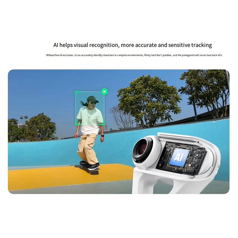 JABS-Handheld Gimbal For Flow 2Pro AI Tracker Visual Recognition For Insta360 Accessory
