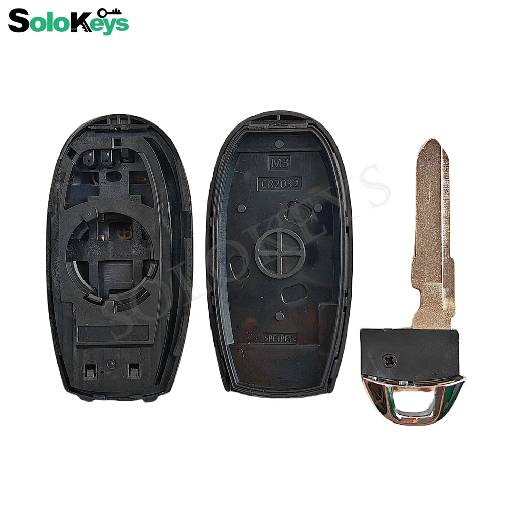 SOLOKEYS FCCID:TS008  For Suzuki SX4 Swift Vitara Smart Remote Key Replacement Shell 3/4 Button With LOGO