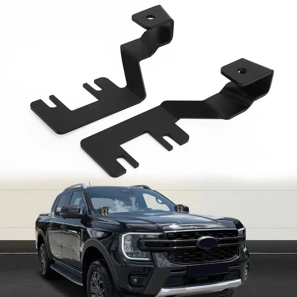 Soportes para luces de zanja, kit de soportes para bisagras de capó, soporte para luces LED tipo pod y luces de trabajo para Ford Ranger 2023 2024 2025 2026