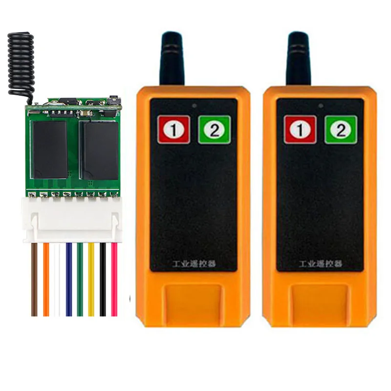 2000M  2 CH Mini Relay Remote Switch 3.7V 4.5V 6V 7.4V 9V Normally Open Close Wireless Switches Key Trigger Button Remote Switch
