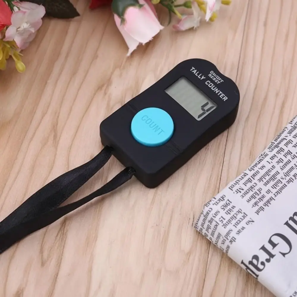 LCD Display Digital Counter Manual Operation Addition Subtraction Function Hand Clicker Counter Lightweight 0-9999 Range