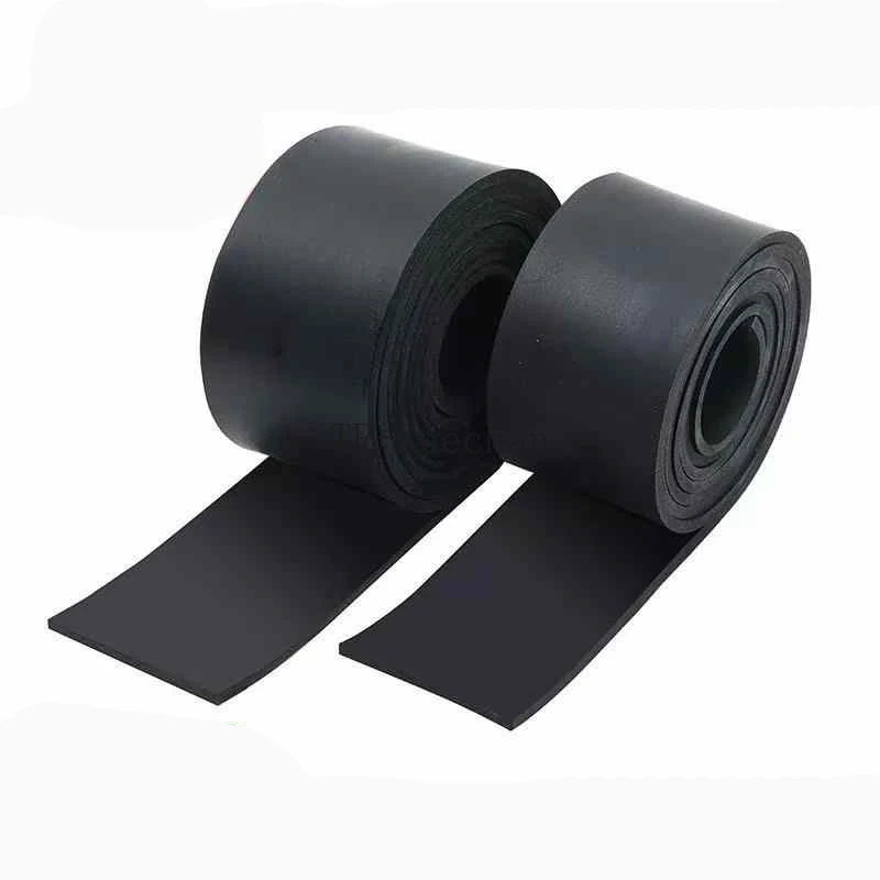 1 Meter Black Solid Nitrile Rubber Flat Strip Square NBR Sealing Strip Oil-resistant, Wear-resistant Shock-absorbing Cushioning