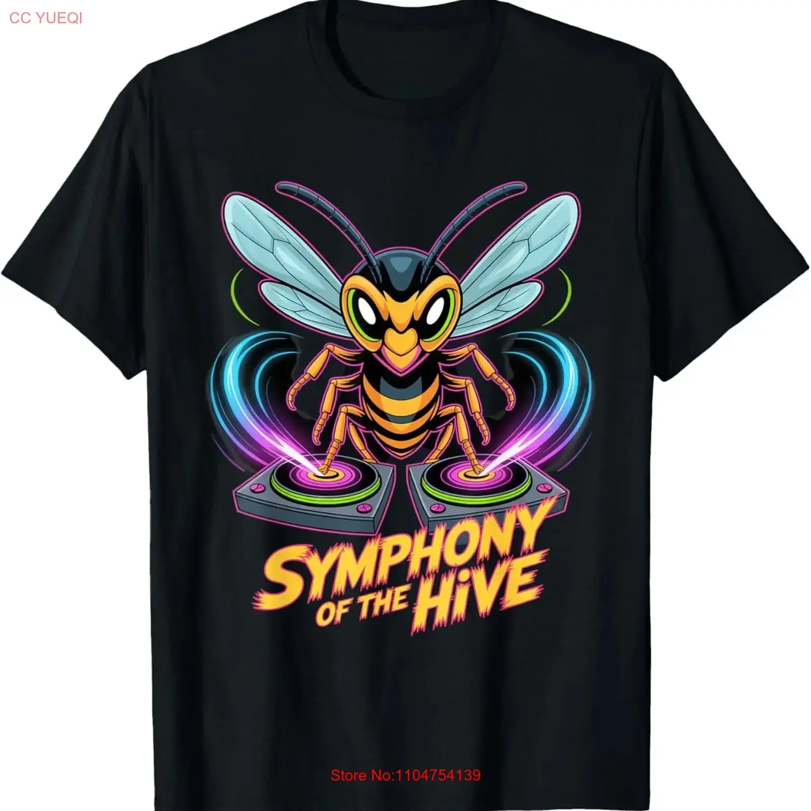 Symphony Of The Hive DJ Animal Beat Art T Shirt vintage Washed Soft Breathable Stylish Versatile graphic Comfortable streetwear