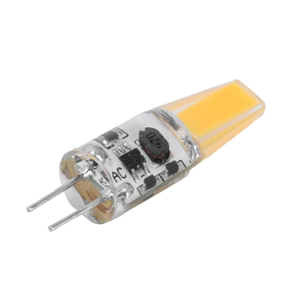 2PCS Easy AC/DC12V G4 LED Bulb 6W Warm White 3000K Bi-Pin LED Light Lamp Mini Silicone Lamp Bulb Chandelier Lighting