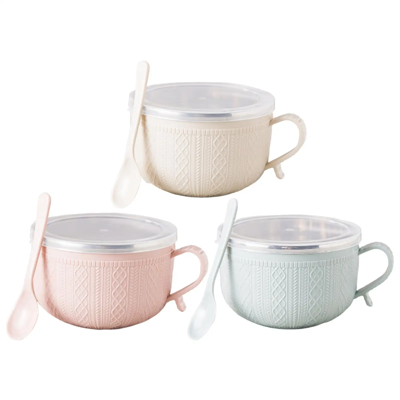 Tazas para Comida de 25oz, Tazón con Tapa, Taza Grande para Sopa, Vajilla para Viajes, Té, Navidad, Café, Avena, Almuerzo, Fideos, Sándwiches
