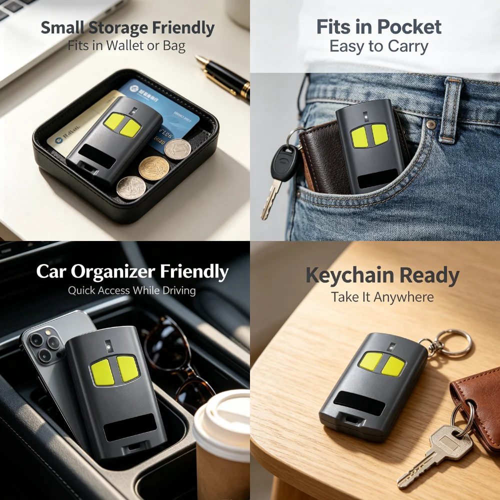 2VA 4VA 2WV 4WV Garage Door Remote Control TOGO TO.GO 2 4 VA WV Garage Door Opener Keychain 433.92MHz Rolling Code