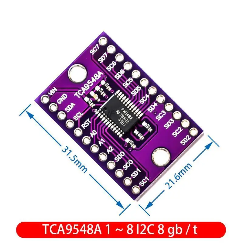 TCA9548A 1To8 I2C 8-way IIC multi-channel expansion board module development board