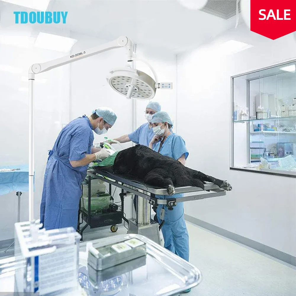 TDOUBUY-Lâmpadas LED Shadowless portáteis, médicas, veterinárias, lâmpada de operação do quarto OT, luz do quarto de operação móvel, 36 peças, 3W