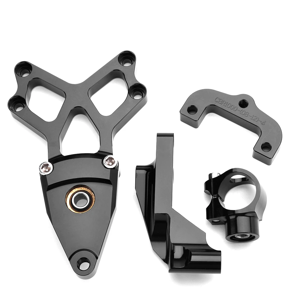 Amortisseur de direction de moto, contrôle de sécurité stabilisé avec support d'invite de montage, Honda CBR1000 CBR 1000 2008-2014