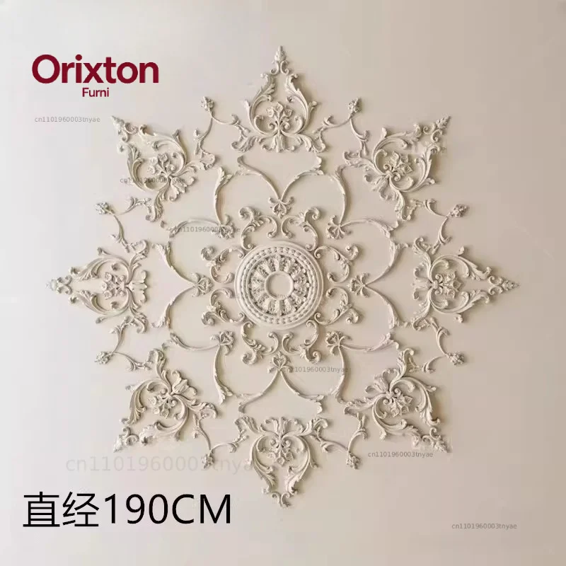 European and French gypsum combination parquet light panel decoration ceiling lamp pool modeling relief decoration