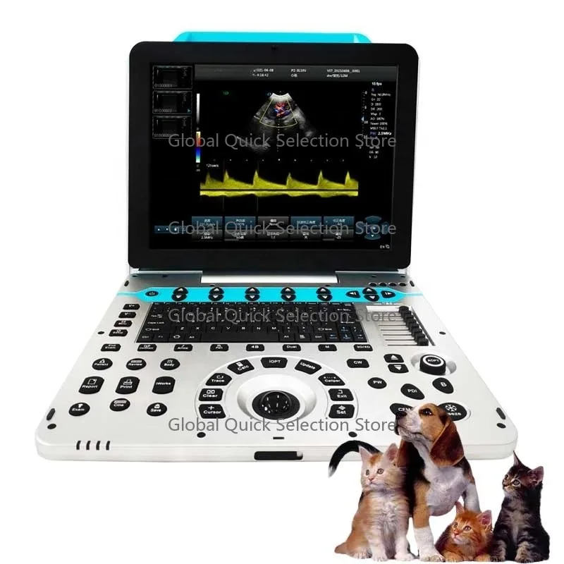 Dawei Dog Getting C-at Bladder Scan Ultrasonic System Veterin-ary Ultr-asound Scanner Po-rtable Ult-rasound Machine for Animals