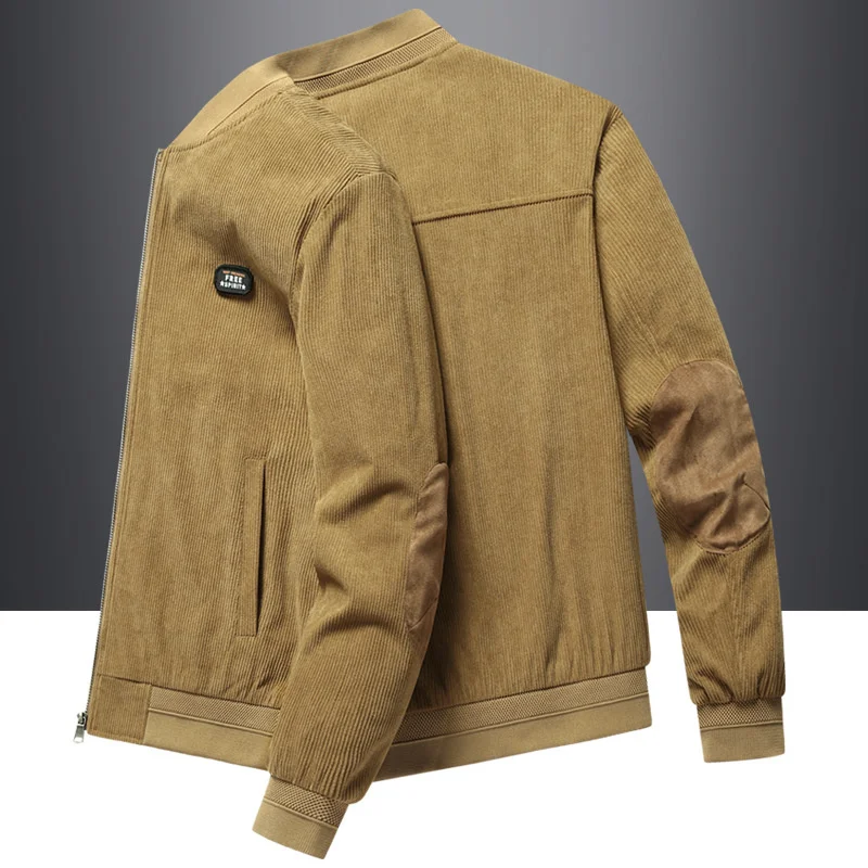 

Men Streetwear Casual Coats Thin Breathe Fashion 's Light Weight Corduroy Jacket Plus Size Fall Vintage Style