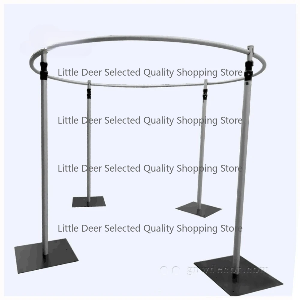 Steel Pip and Drape Pop up Frame Backdrop Circle Round Event Stage  Wedding Pipe Flower Wall Stand