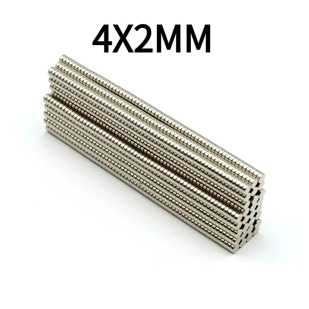 Round Magnet 4x2mm Magnetic Fridge Magnet Decorative Round Magnets for Home Used Repeatedly Circular Sheet-shaped Magnet