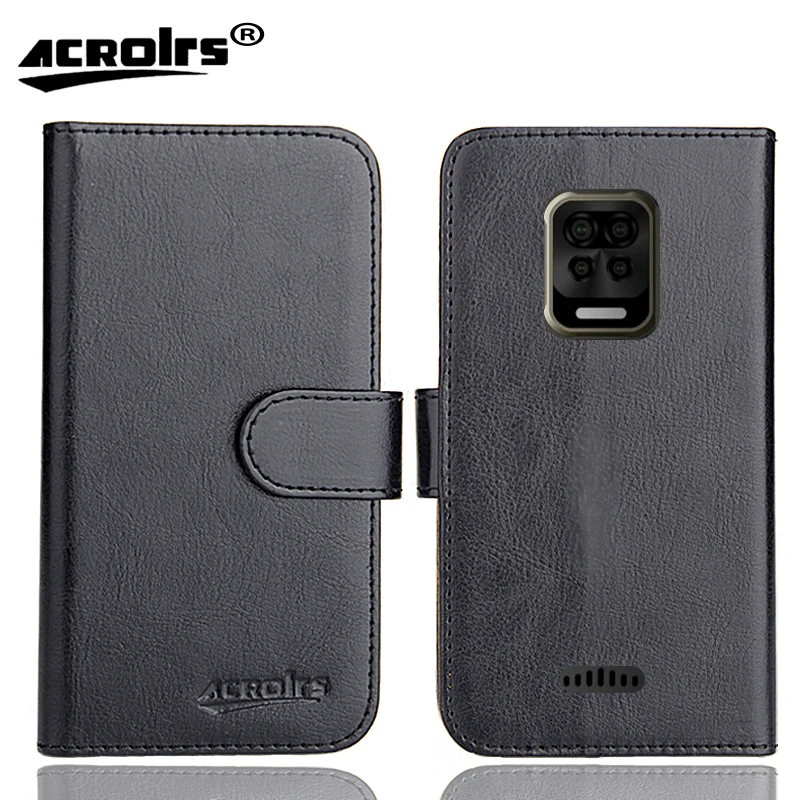 Doogee S59 Pro funda 6 colores Flip lujo moda Retro cuero suave exclusivo teléfono protector Crazy Horse cubierta