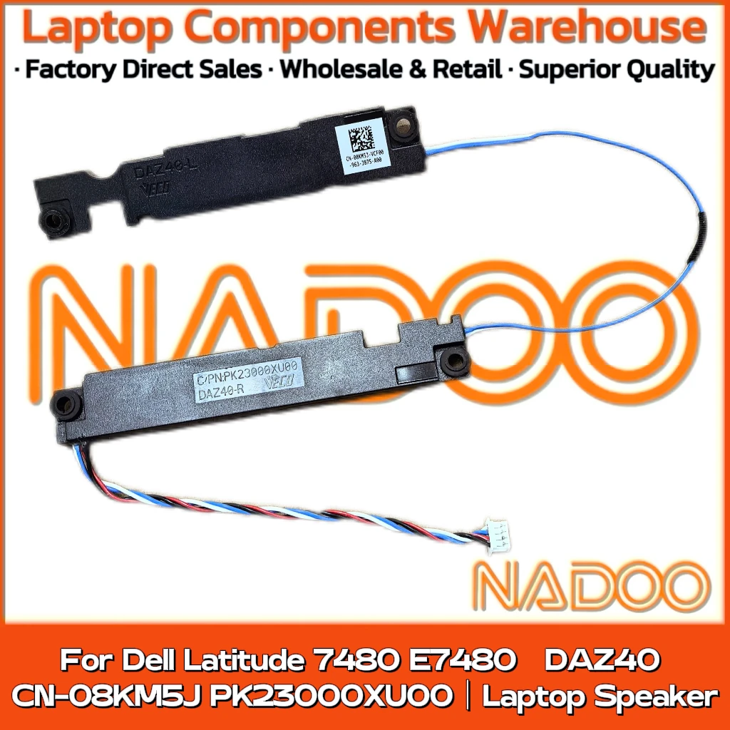 New Original Laptop Notebook Audio Speaker For Dell Latitude 7480 E7480  DAZ40 CN-08KM5J PK23000XU00 built-in speaker horn audio