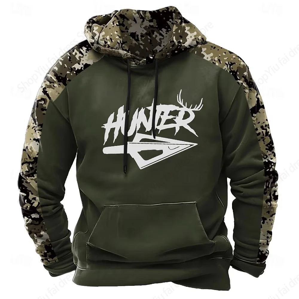 Hunting Animal Pattern 3d Print Hoodie Men Fashion Hoodies Sweatshirt Boy Coat Camouflage Hoodie Man Sweatshirt Camp Tracksuits