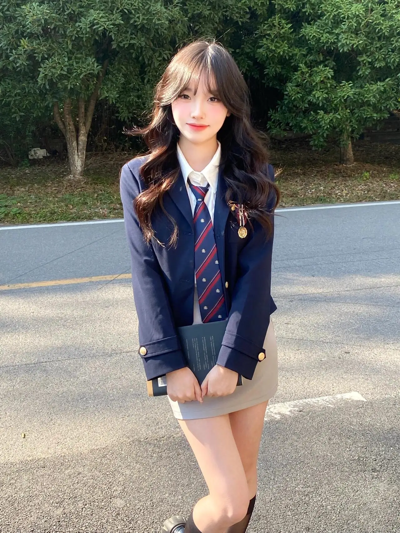 

Корейский драматический колледж Sle JK костюм Jaet плиссированная юбка irt School orm комплект костюмов на Хэллоуин женская мода