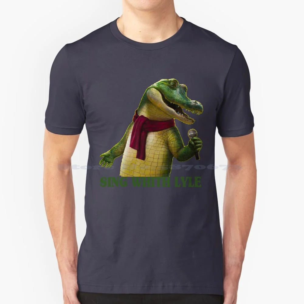 Crocodile-Lyle Style Funny Shirt T Shirt 100% Cotton Tee Singing Crocodile Lyle The Crocodile Crocodile 2022 Theres Crocodile