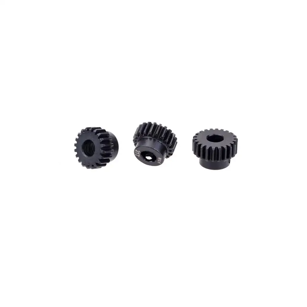 DSPOWER M0.6 5.0mm 17T 18T 19T 20T 21T 22T 23T 24T 25T 26T 27T 28T Set di ingranaggi motore pignone in acciaio per auto RC 1/8