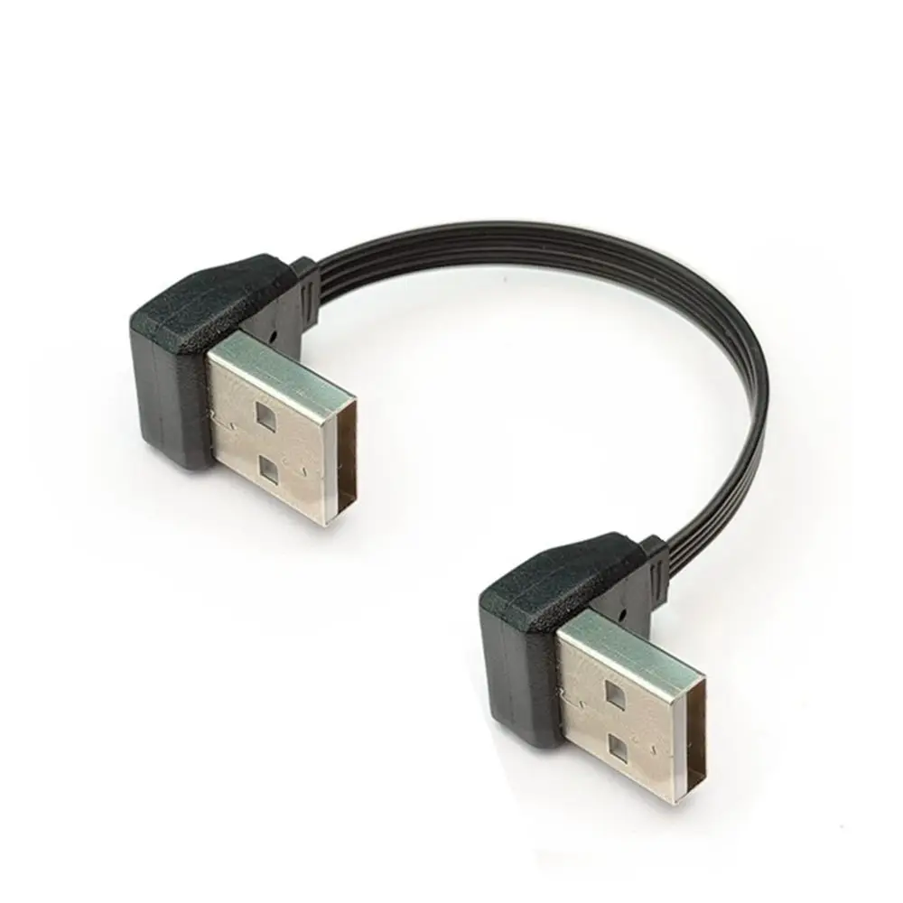 Soft USB TO USB CABLE Plug ON Male SHORT 0.1 M 0.2 M 0.3 M 0.5 M 1MRIGHT Angle 90 GRAD A TYPE Plug