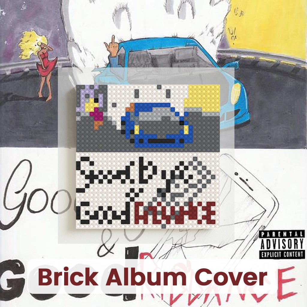 

Набор строительных блоков Juice WRLD: Мозаика из кирпичиков, пиксельная картина, настенный декор для дома и гостиной, подарок для любителей хип-хопа и рэпа