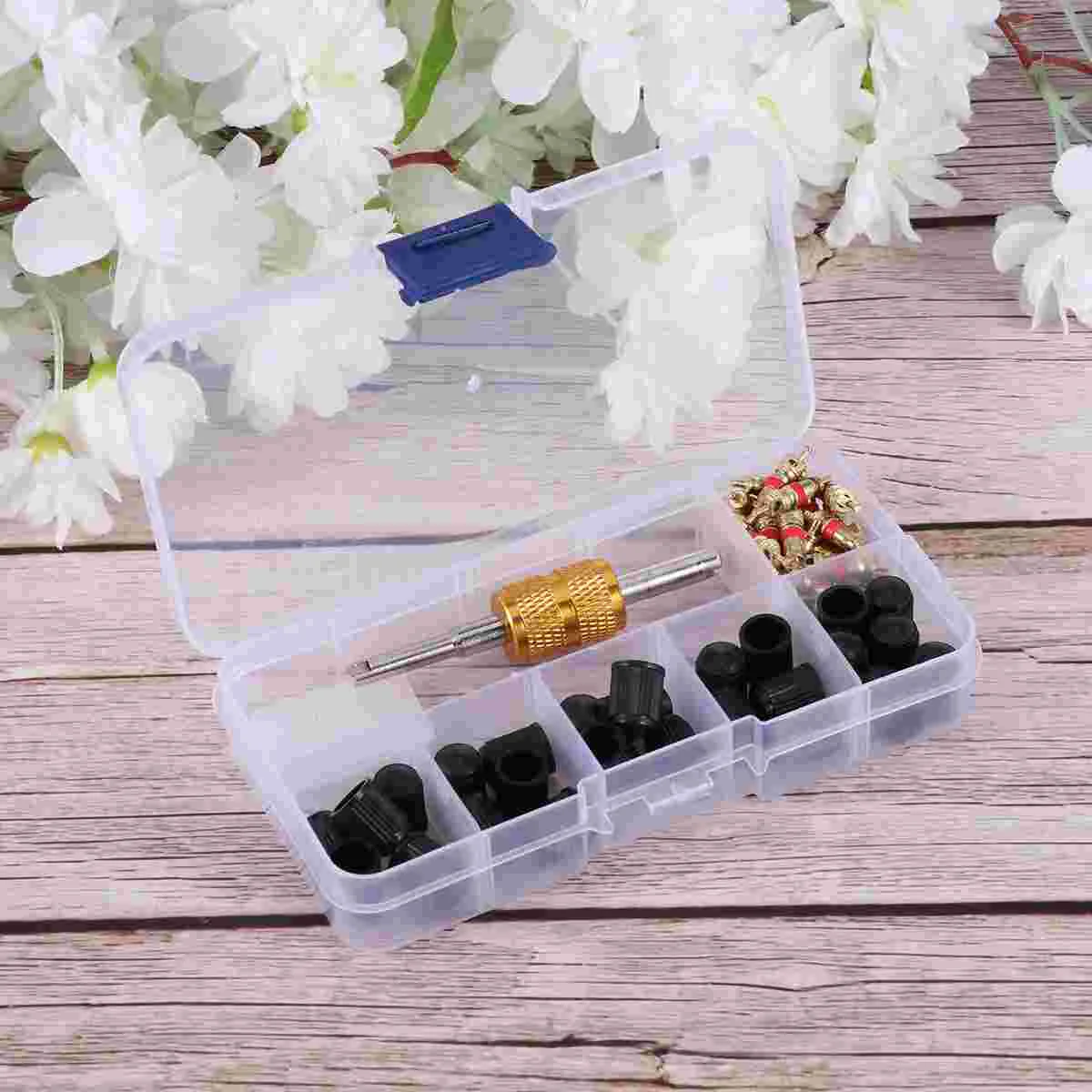 

61 шт. инструмент для удаления сердечника, гаечный ключ, инструмент для крепления насадки, сердечник, инструмент для ремонта кондиционера