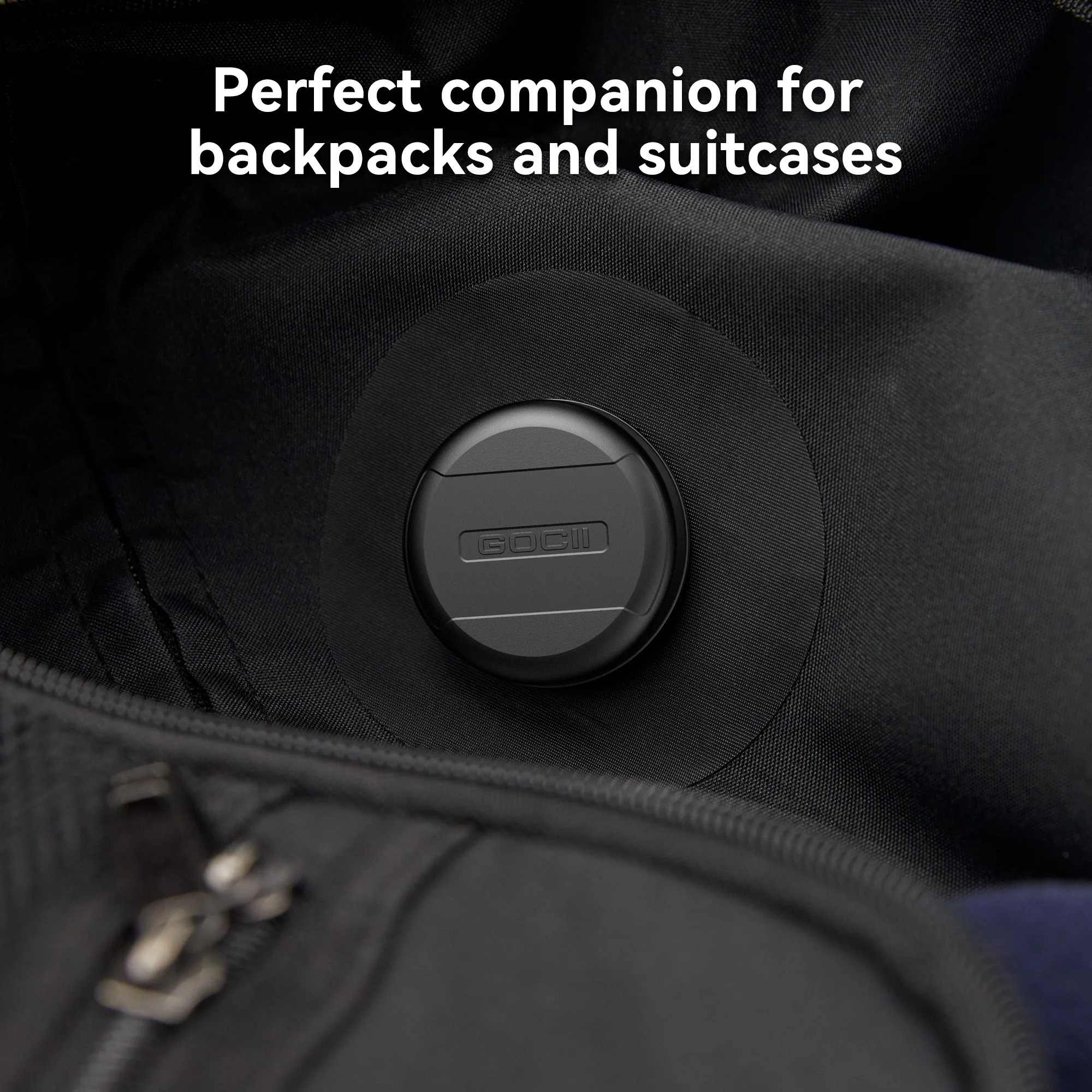 For Apple AirTag Case with Adhesive Sticker AirTags Fabric Holder GPS Tracker Hidden Holder for Luggage,Backbag, Suitcases image 4
