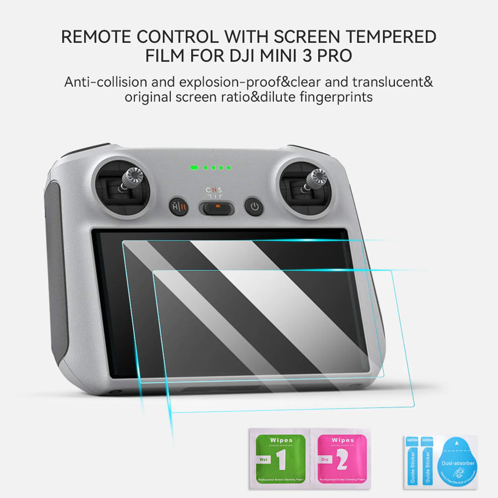 Fernbedienungs-Lanyard für DJI RC/RC 2/RC PRO, verstellbarer Umhängeband mit Bildschirm-Aufhängegurten für Mini 3/3Pro/Mavic 3/Air 3 – Detail 10