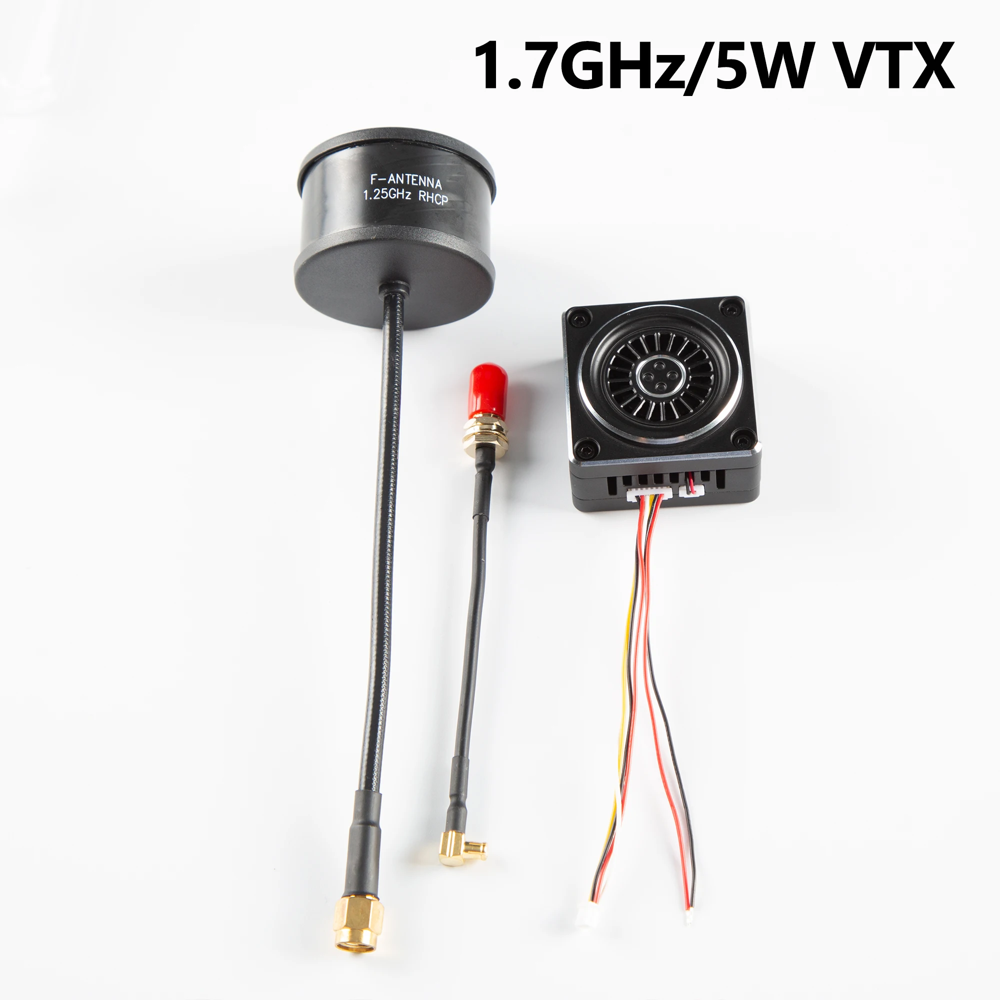 3.3GHz 5W 16CH 25mW-5000mW เครื่องส่งสัญญาณวิดีโอ 1.2Ghz-1.7Ghz 5W VTX 9CH สนับสนุน 2S-8S แบตเตอรี่ความร้อนและพัดลมสําหรับ RC Quadcopter