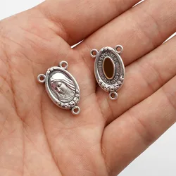 Our Lady of Mazurkoye Cameo Enamel Alloy Connection Pendant Necklace Bracelet Jewelry DIY Connection Accessories