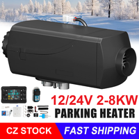 12V 5KW Diesel Air Heater 5000W 24V Portable Parking Heater Saving Fuel&Efficient with Digital Monitor for Trucks Boat Van Car