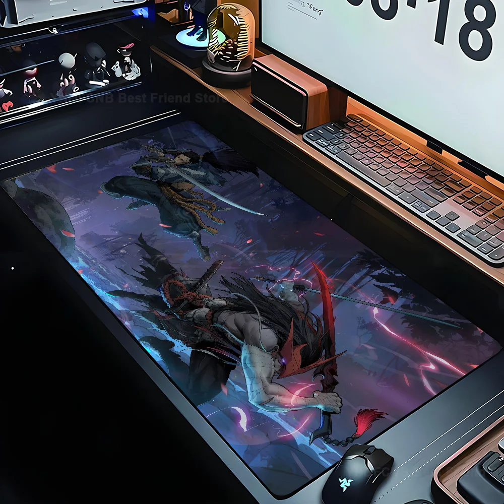 

Yasuo League of Legends Mousepad Mouse Mat Desk Mat With Pad Gaming Accessories Prime Gaming XXL Keyboard Pad