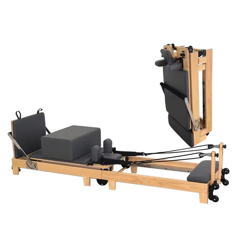YTYIN الصالة الرياضية المنزل اللياقة البدنية تمارين بيلاتيس المصلح مخصص بناء الجسم خشبية قابلة للطي بيلاتيس المصلح رائجة البيع بيلاتيس المصلح #1