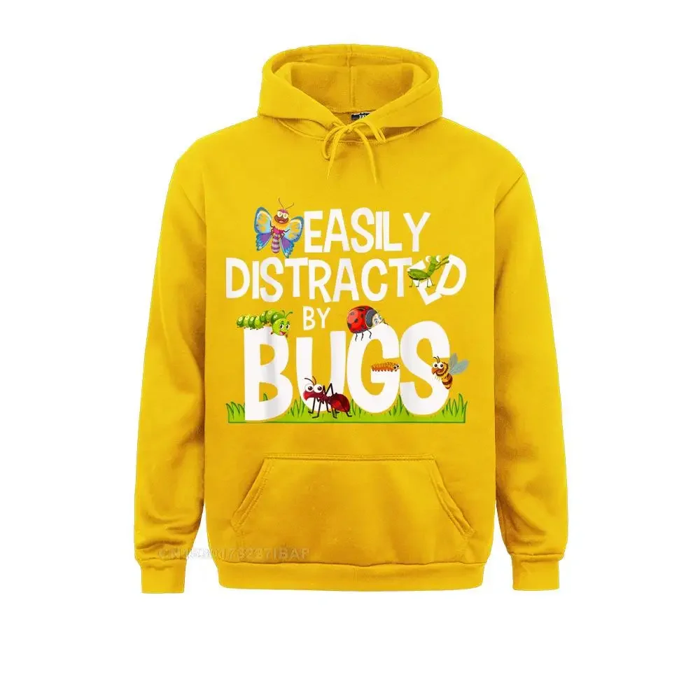 Funny Bug Insects Easily Distracted By Bugs Science Hoodie Adult Funny England Style Hoodies Sweatshirts Customized Clothes