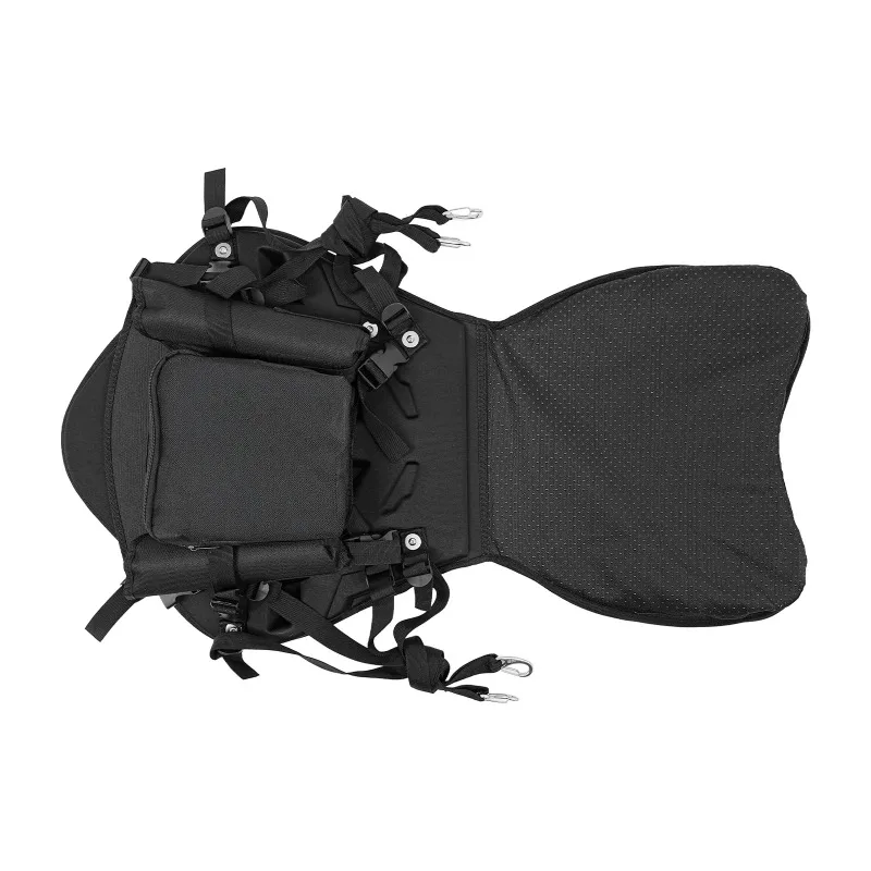 Fishing Boat Seat, Kayak Seat Cushion Canoe Seat with Ergonomic Backrest & 2 Rod Holders for Kayaks Surfboards Canoes