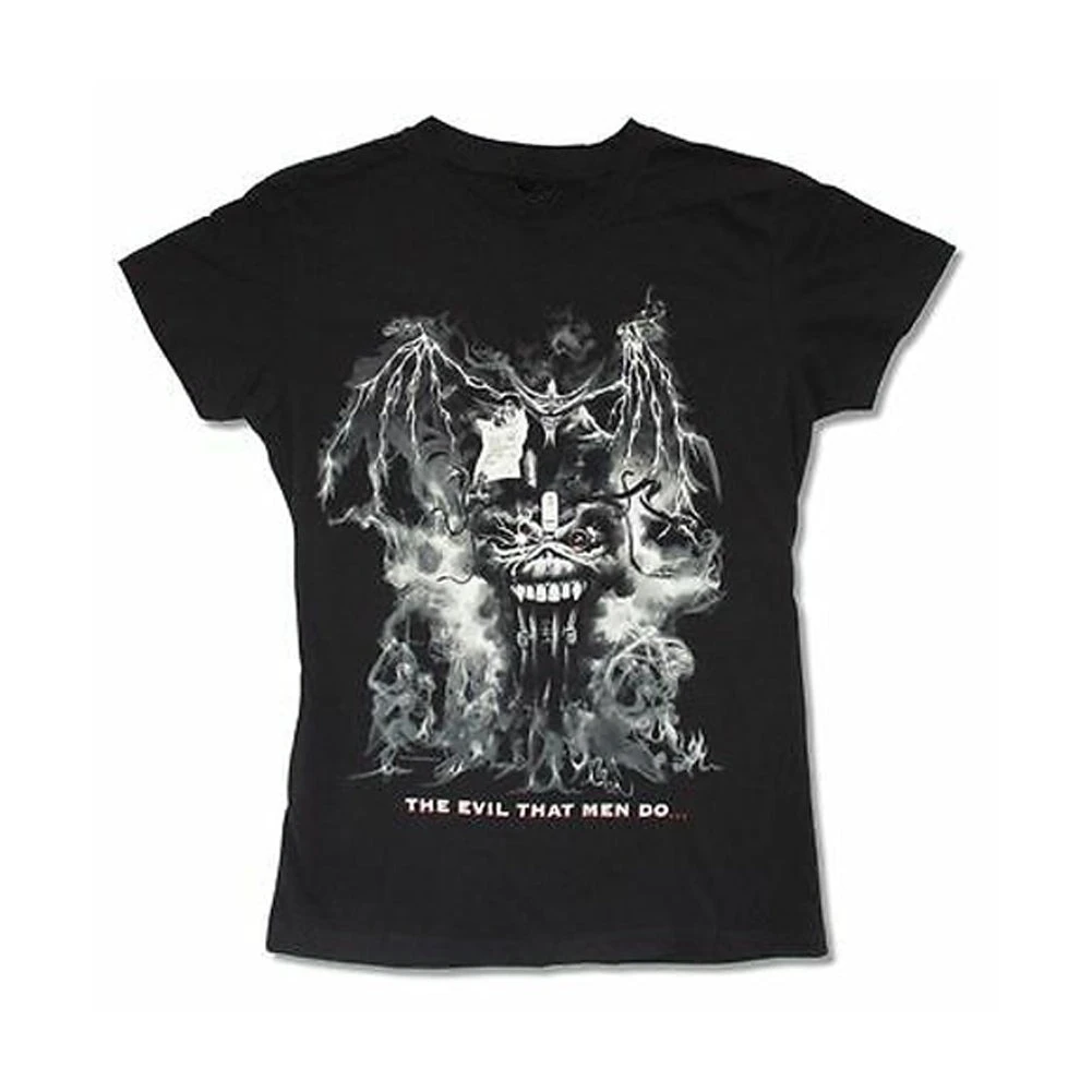 Iron Maiden Deal with Devil Na 2012 Tour Jun Band Graphic Print Summer Autumn Winter Men's and Women's Short Sleeved T-shirt