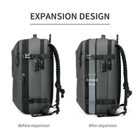 Men Travel Backpack vacuum compression 17 inch Laptop Backpack Business Large Capacity school Backpack Expanded Hiking backpack - Image 3