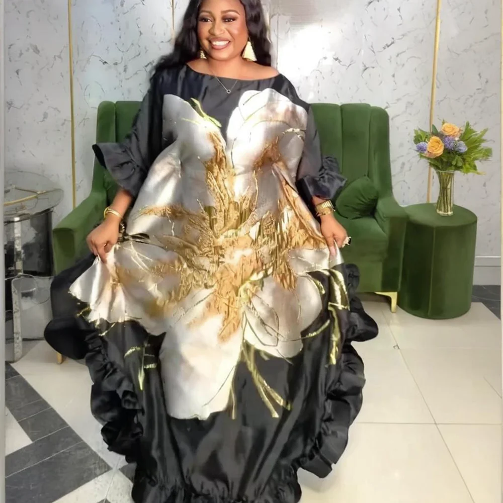فساتين إفريقية للنساء ملابس أفريقيا التقليدية Dashiki أنقرة ملابس ثوب عبايات رداء مسلم قفطان ماكسي فستان طويل 2025