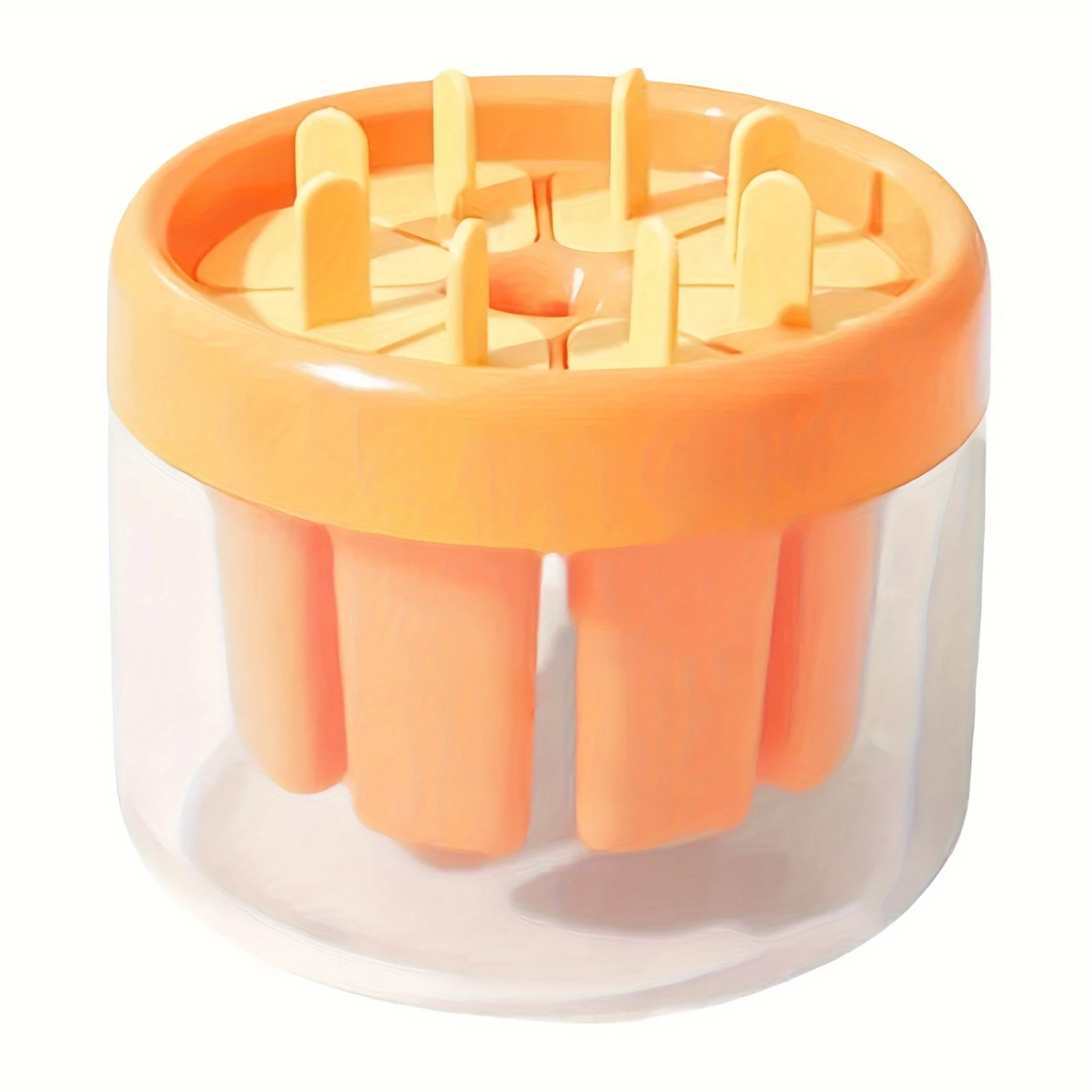 8 Cavities Large Easy Release Ice  Molds - BPA-Free DIY Popsicle Maker with Quick Freezing Technology for Homemade Ice Bars and 