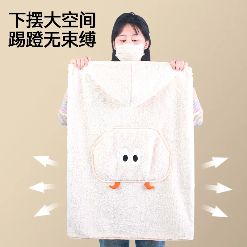 Winter Fleece Baby Blanket Waist Stool Cloak Stroller Blankets Thicken Warm Infants Cloak Cart Cover Blanket Bedding Baby Stuff view 3