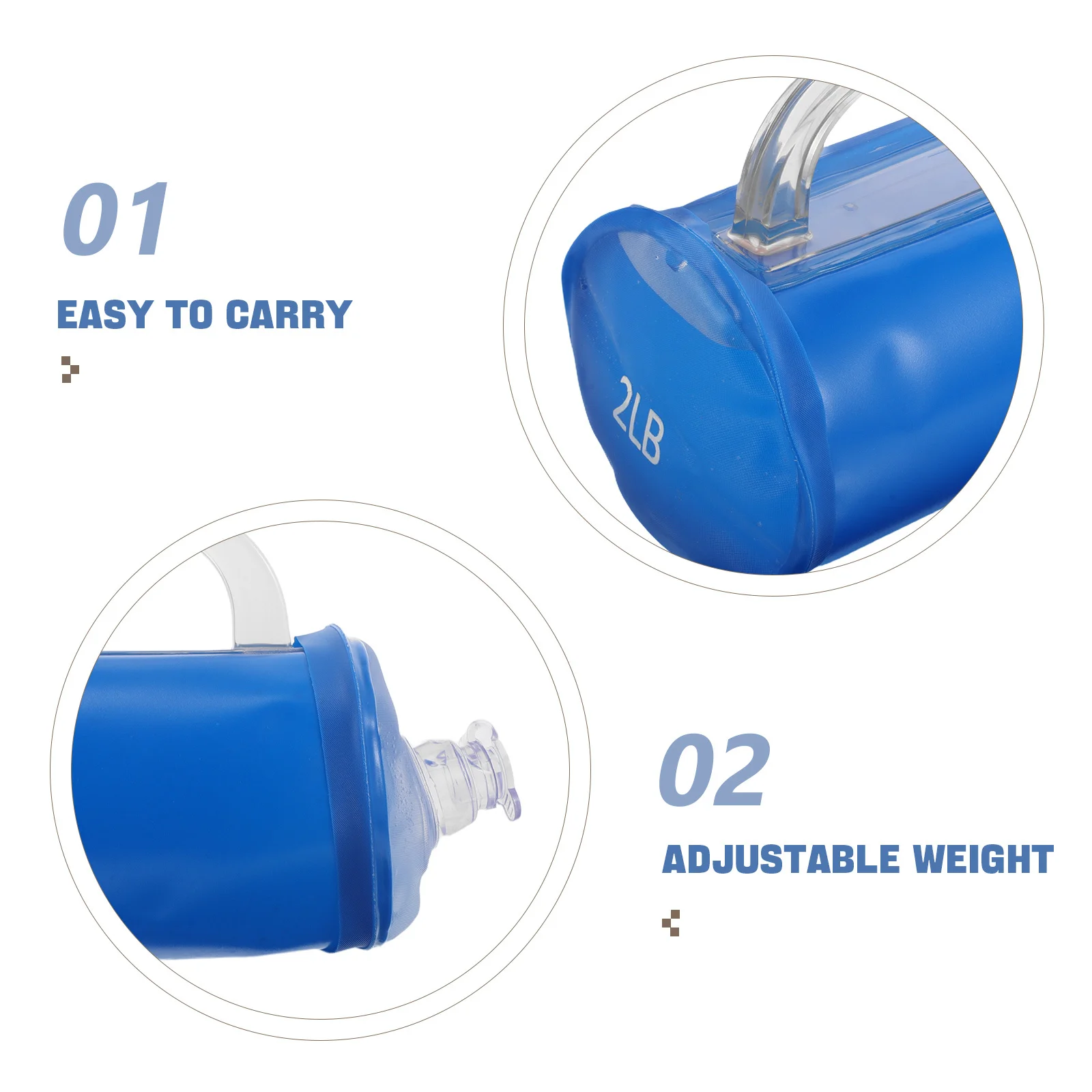 2 قطعة الدمبل المملوءة بالماء قابل للتعديل سعة 4 رطل للمنزل الصالة الرياضية كامل الجسم تجريب معدات تدريب اللياقة البدنية المحمولة أكوا