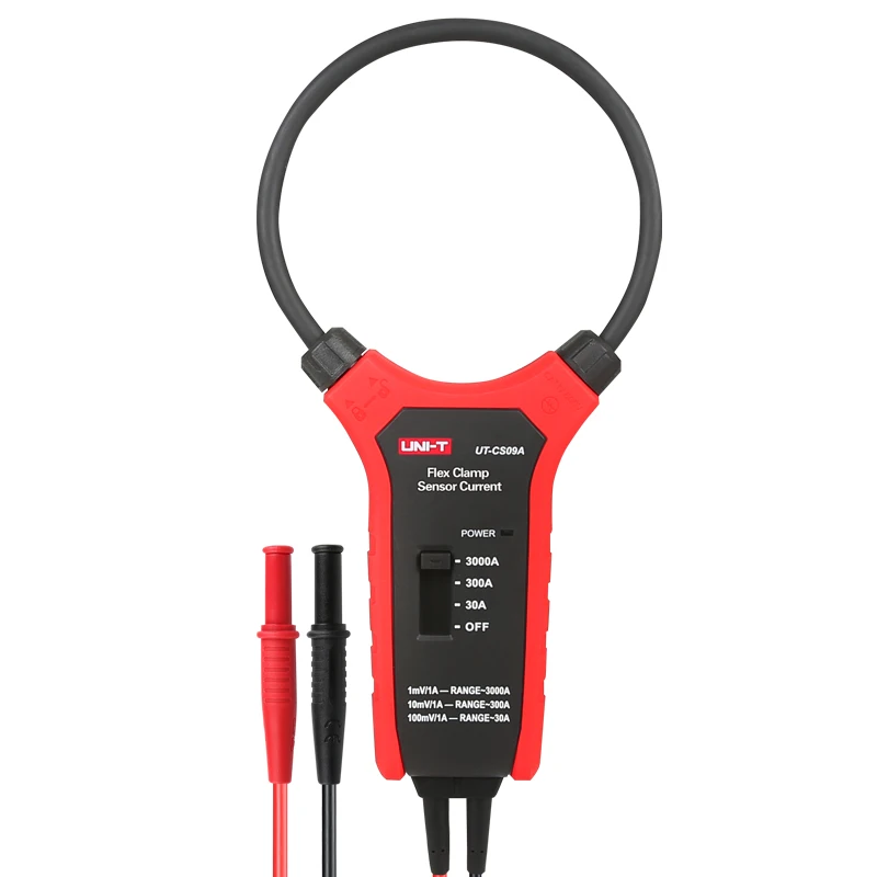 UNI-T UT-CS09A UT-CS09C 3000A AC Flex Clamp เซ็นเซอร์/ใช้ในมัลติมิเตอร์/Oscilloscopes