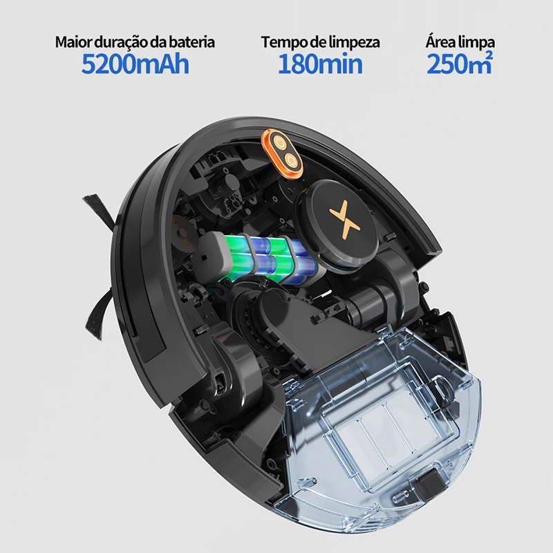 Aspirapolvere Robot pulizia X600 Pro navigazione Laser 6000PA forte gestione della mappa di aspirazione spazzare il pavimento e pulire il pavimento in uno