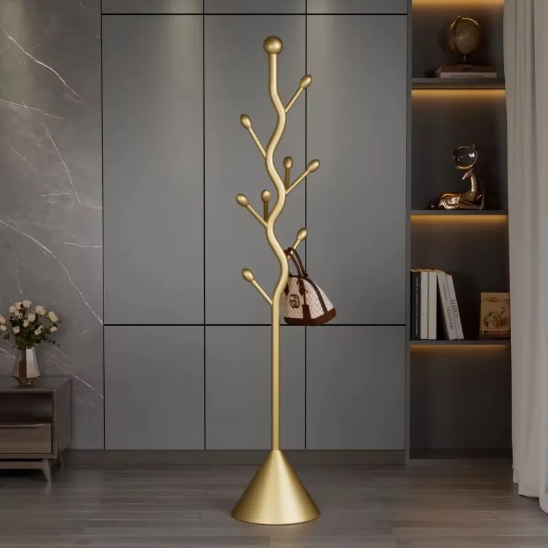 

Stylish Minimalist Glod Clothes Rack Floor Metal Standing Apartments Clothing Rack Living Room Colgadores De Ropa Room Furniture