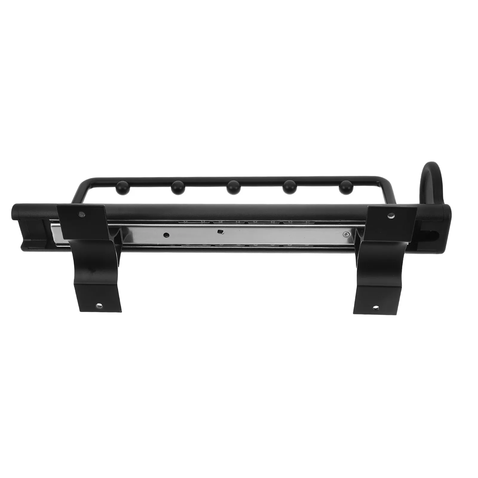 Heavy Duty Pull-Out Closet Rod with Top Mount Slide Rail – Retractable 30 cm Clothes Hanger Rod for Wardrobe Storage