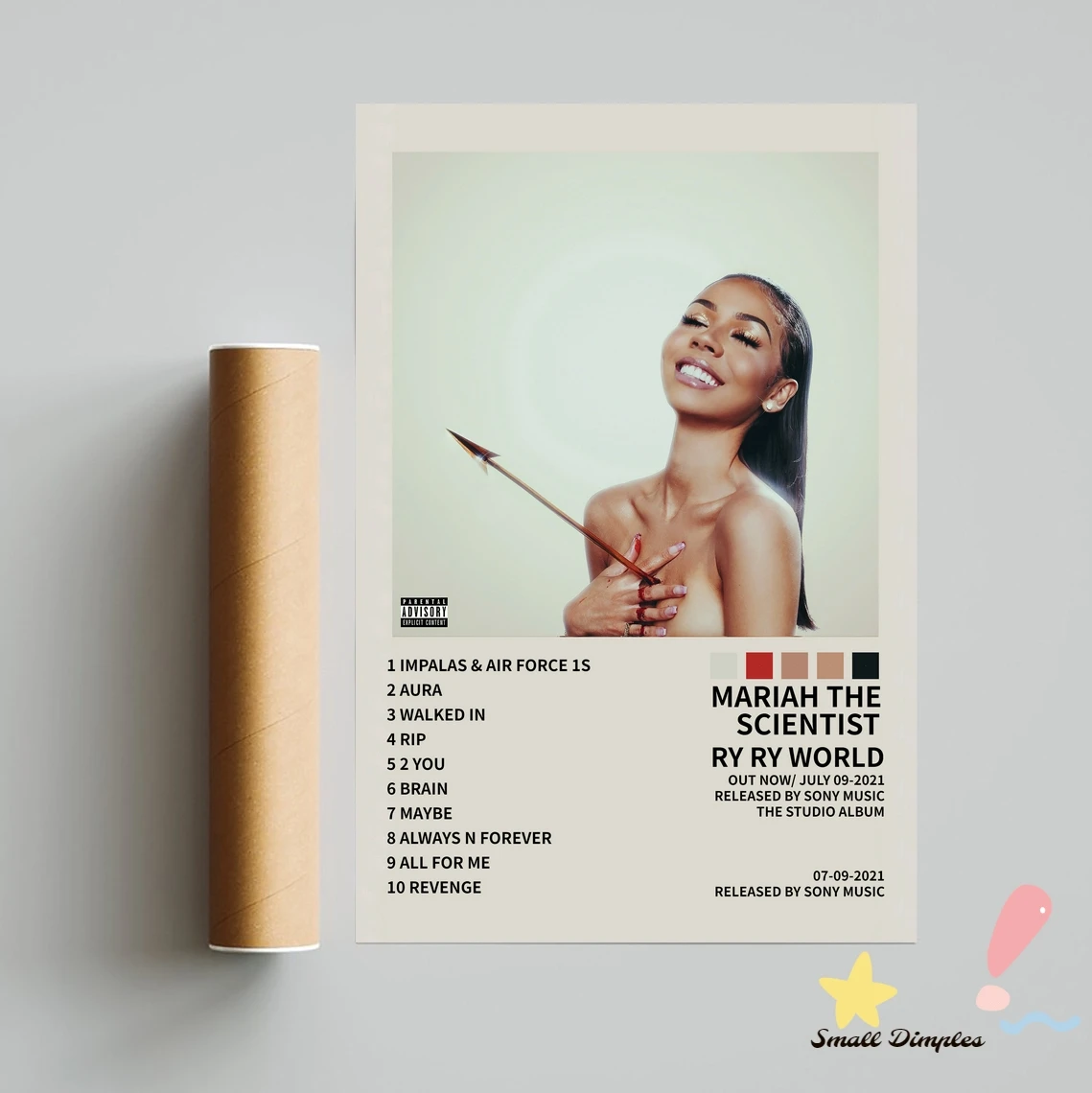 Mariah The Scientist RY RY WORLD Music Album Poster Canvas Art Print Home Decoration Wall Painting ( No Frame )